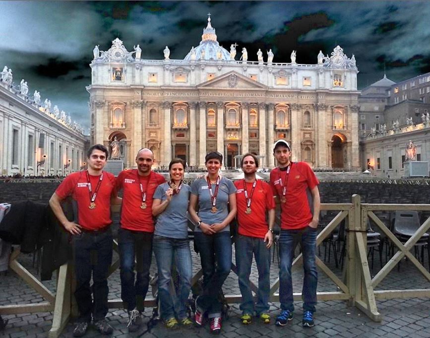 Sabine, Hannes, Christopher und Michael erobern Rom