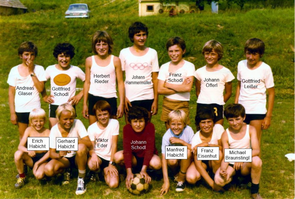 Die Ameiser Fußballmannschaft 1973