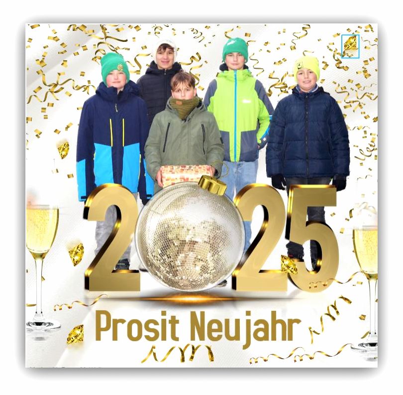 Prosit Neujahr von unseren Minis